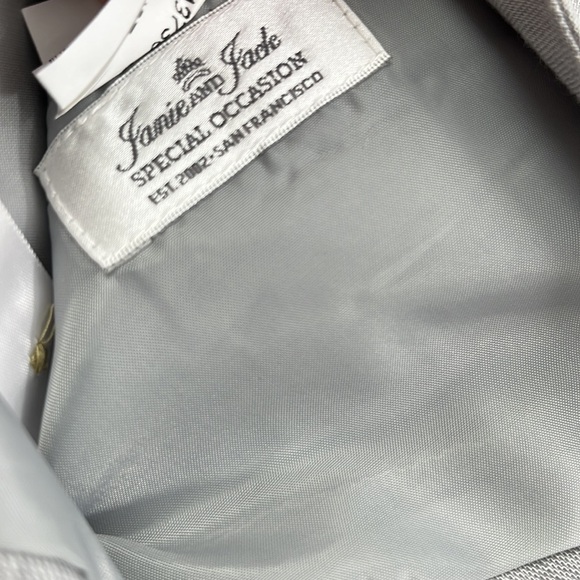 Janie & Jack 3 Linen Cotton Blend Gray Special Occasion Vest - Picture 6 of 9